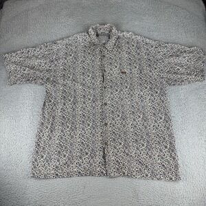 Quiksilver Saltwater  Edition QSD Button Up Hawaiian Shirt Looper Size Large Vtg